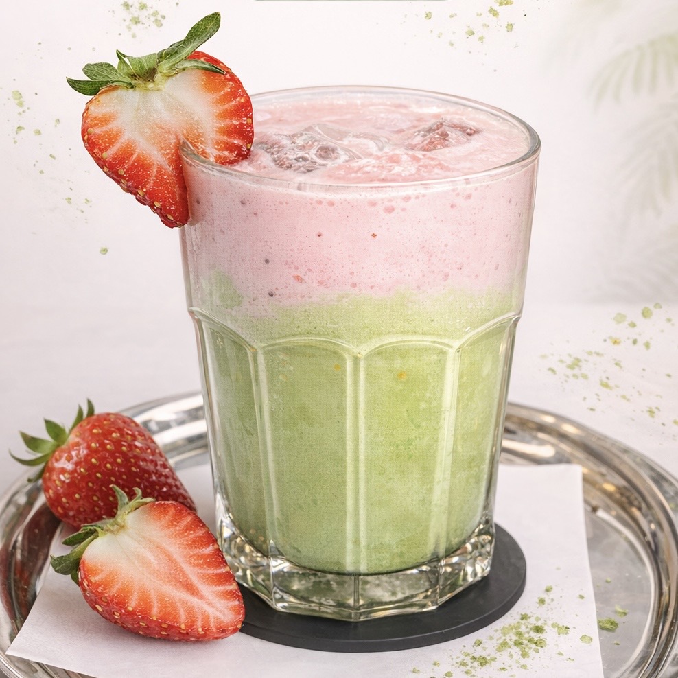 Eperkrémes jeges matcha
